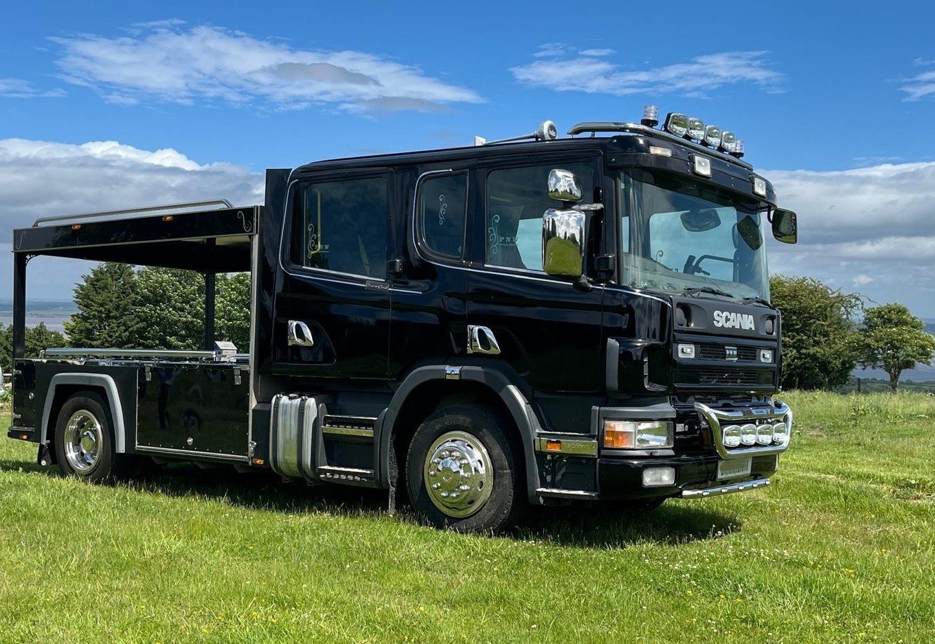 Truck hearse for specialist funeral transport in the UK
