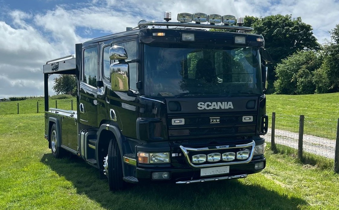 Truck hearse for specialist funeral transport in the UK