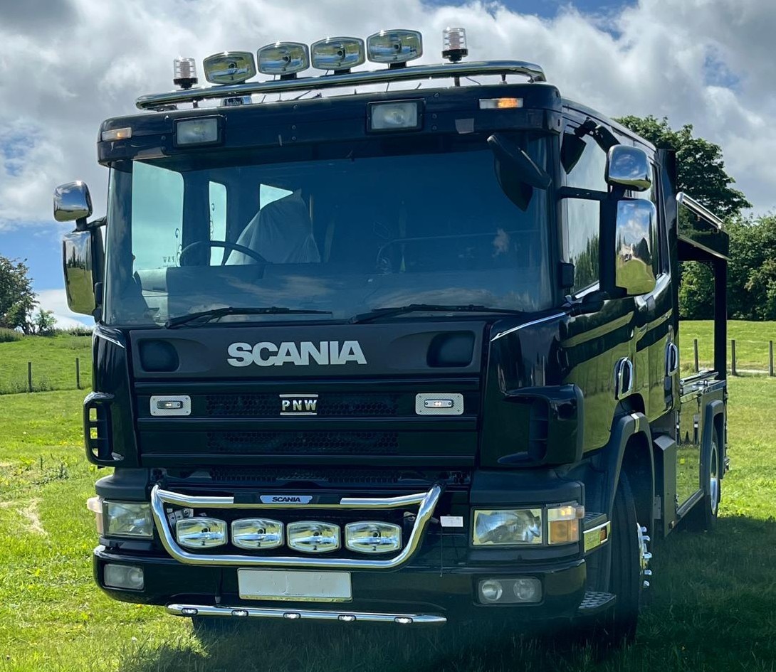 Truck hearse for specialist funeral transport in the UK